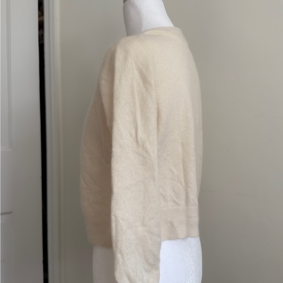 Boden 100% Cashmere Cream Cardigan Sweater Size X-Small - Picture 5 of 9